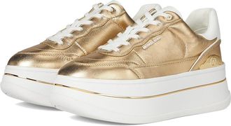 Michael Kors Hayes Lace Up Womens Shoes Pale Gold : 10 M, Synthetic