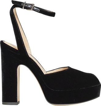 Fendi After 9 Sandalen - Dames - Schoenen - Zwart - Maat: 39 EU Katoen