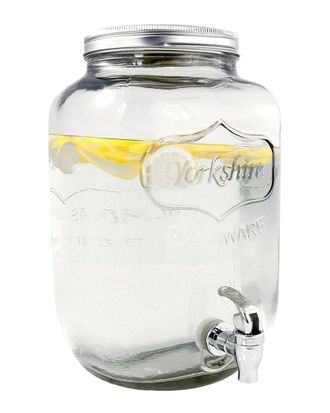 Jay Companies Jay Import Company Yorkshire 2 Gallon Glass Beverage Dispenser with Spigot