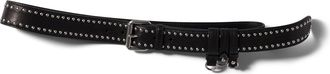 Miu Miu Leather Belt, Woman, Black, Size 70