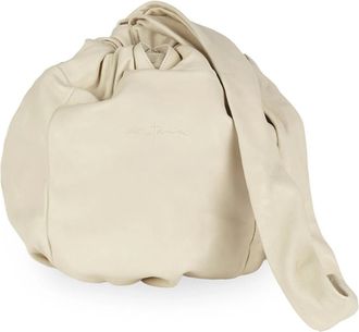 Cortana Sack L- grote leren zandkleurige tas - Dames - Schoudertassen - Beige - ONE Size - Katoen - Tassen