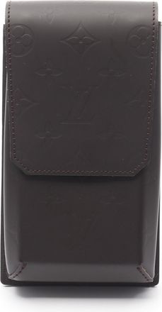 Louis Vuitton Brown Coffee Monogram Glacé Monogram Leather Pouch (Pre-Owned)