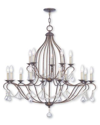 Livex Lighting Livex Chesterfield 15-Light Vbr Chandelier