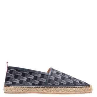 Bally Urdy Pennant Print Denim Espadrilles, Brand Size 40 ( US Size 7 )