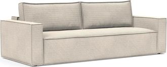 Innovation Newilla Schlafsofa, 110 x 246 cm, elfenbein (595 Corduroy)