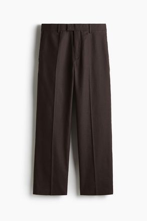 H&M Elegante Hose aus Leinenmix in Relaxed Fit - Braun