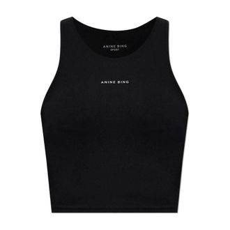 Anine Bing Elina Training Top - Dames - Tops - Zwart - Maat: L Nylon