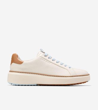 Cole Haan Womens GrandPr&oslash; Topspin Waterproof Golf Shoes - White Size 10.5