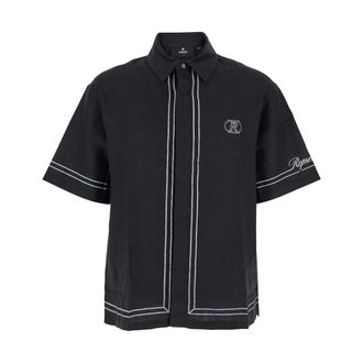 Represent Short Sleeve Shirts, male, Black, Size: 2XL Black Border Shirt Stylish Collection