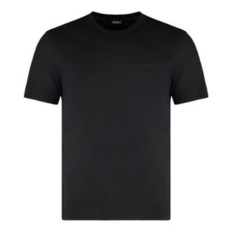 Ermenegildo Zegna T-Shirts, male, Black, Size: 2XL Round neck T-shirt in cotton