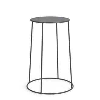 Konte Design Lote de 4 mesas de centro de acero antracita