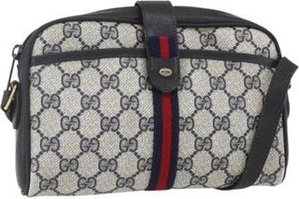 Gucci Pre-owned Cross Body Bags, female, Blue, Size: ONE SIZE Pre-owned Plastic Cross Body Bag