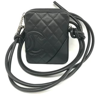 Chanel Pre-owned Cross Body Bags, female, Black, Size: ONE SIZE Pre-owned Leather shoulder-bags