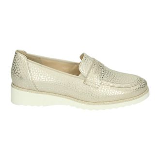 Hassia Gouden Instappers met Uitneembaar Voetbed - Dames - Loafers - Grijs - 37 1/2 EU - Leer - Schoenen
