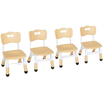 OEM Silla Infantil Regulable En Altura, Dise&ntilde;o Robusto Y Ergon&oacute;mico, Color Amarillo - Paquete De 4