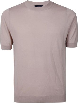 Ballantyne Rondgebreide trui - Heren - Ronde hals truien - Beige - XL - Truien & Vesten
