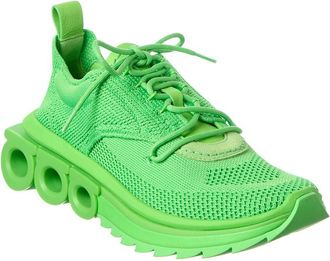 Ferragamo Nima Leather-Trim Sneaker