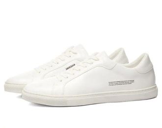 PANGAIA White Grape Leather Low Sneakers Size 37
