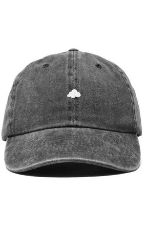 Dalix Lil Cloud Dad Cap in Washed Black at Nordstrom