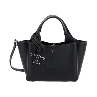 Tod's Micro leren handtas - Dames - Shoppers - Zwart - ONE Size - Leer - Tassen