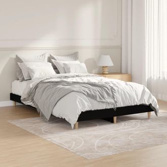 Berkfield Home Bed Frame Black 120x190 cm Small Double Engineered Wood