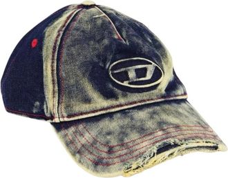 Diesel Accessoires, Heren, Blauw, ONE Size, Katoen, C-Seymon Cap