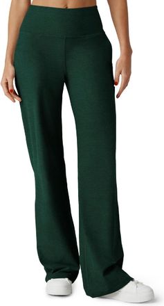 Beyond Yoga Womens Spacedye Laid Back Pants Green XS