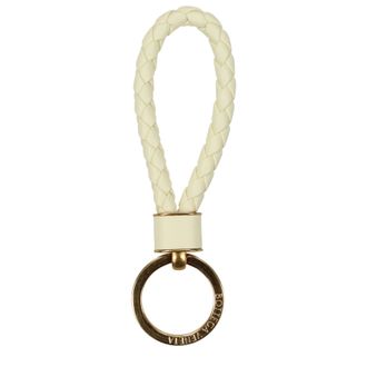 Bottega Veneta Damens Schl&uuml;sselanh&auml;nger Leder Gelb/Pastellgelb