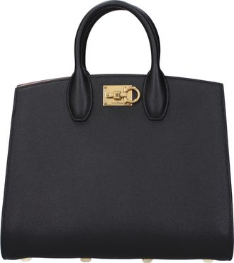 Ferragamo Donnas Borse in pelle Studio Box nere