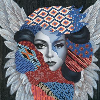 HERDASA Cuadro Mujer Collage 100x100x3 Cm