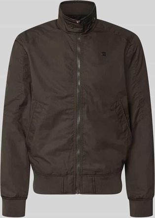 G-Star Jacke mit Stehkragen und Rei&szlig;verschluss in Anthrazit, Gr&ouml;&szlig;e XXL