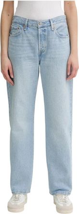 Levi's 501 90s Straight Jeans - Dames - Regular Fit Jeans - Blauw - W25 L32 - Katoen - Jeans