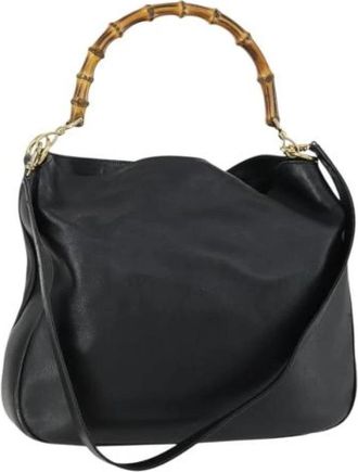 Gucci Pre-owned Vintage Handtas - Dames - Vintage Handtas - Zwart - ONE Size - Leer - Vintage