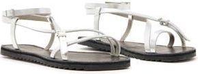AllSaints Tyla Ankle Strap Sandal in Silver at Nordstrom Rack, Size 10.5Us / 40.5Eu