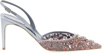 Rene Caovilla Multicolor Slingback Pumps