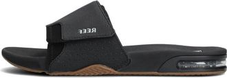 Reef Comfortabele Fanning Slide Sandalen - Heren - Sandalen - Zwart - 45 EU - Leer - Schoenen