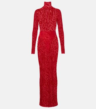 Alex Perry Abito lungo in jersey