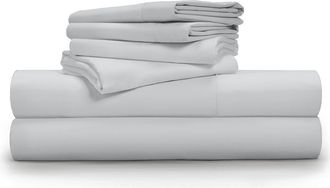 Pillow Guy Luxe Soft n Smooth Tencel Lyocell Sheet Set in Light Grey at Nordstrom Rack, Size California King