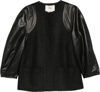 Fendi Dames, Jassen, Grijs, Maat: XS