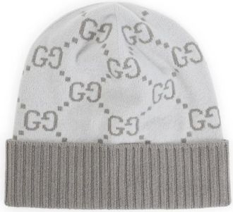 Gucci Accessoires, Dames, Grijs, M, Kasjmier, Cashmere Nuancie Hat