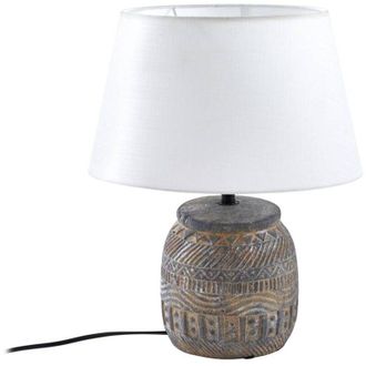 Lindby L&aacute;mpara De Mesa aelith En Gris Textura, Tela, Tejido, Seda - Lindby