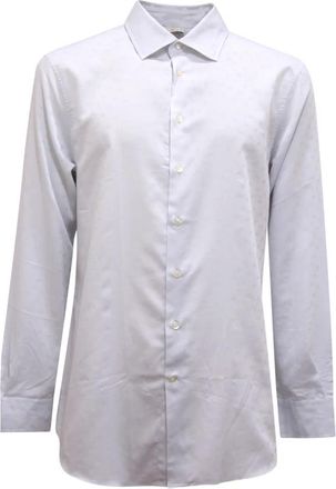 Etro Licht Azur Shirt Made in Italy - Heren - Zakelijke Overhemden - Blauw - XL - Overhemden