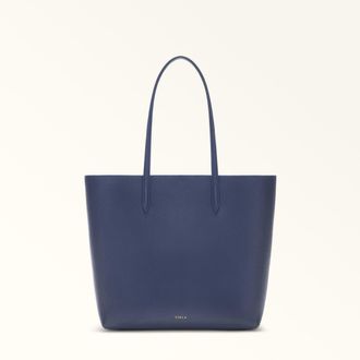 Furla Ella Tote M Cliff Double Pebble Calf Leather Woman