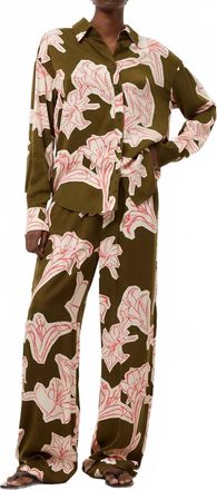 Closed Winona Wide Leg Pants In Deep Olive