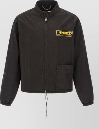 Maison Margiela sport jacket chain collar graphic back