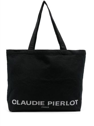 Claudie Pierlot Oversized tote bag - women - Cotton/Viscose/Polyester - OS - Black