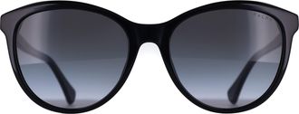 Ralph Lauren Ralph by Lauren Round Womens Shiny Black Gradient Grey RA5336U - One Size