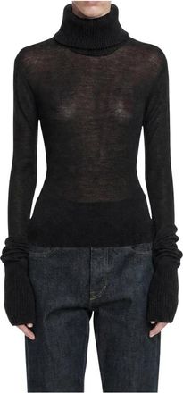 Our Legacy Inverse Turtleneck - Dames - Coltruien - Zwart - 2XS - Wol - Truien & Vesten