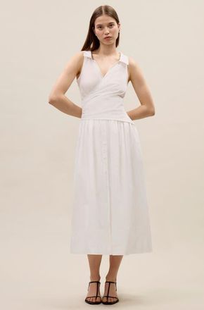 Rebecca Taylor Isla Poplin Dress in Milk at Nordstrom, Size 10