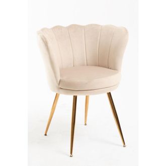 Regalos Miguel Regalos Miguel - Sillas Comedor - Silla Dunsa Golden Terciopelo - Beige